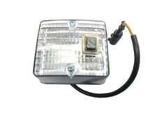 Lumină interioară pătrată cu întrerupător și conector, pentru vehicule comerciale