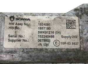 Calculator de motor camion scania hw assy no. : 1924091, serial no. : 152240498