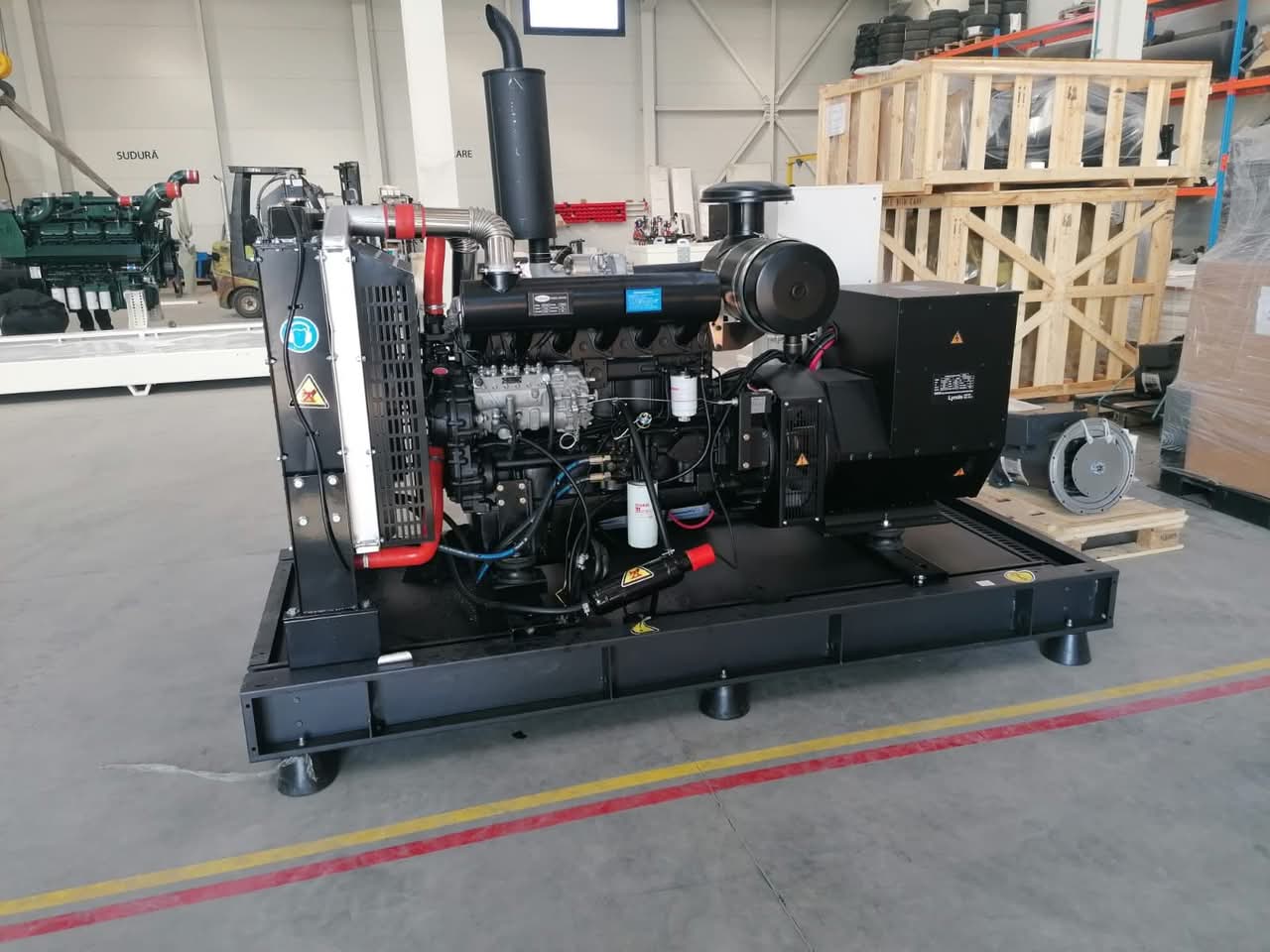 Generator de curent 830 kVA cu motor Doosan DP222LC, nou, garanție, alternator Lynde