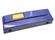 Placă de trepte, corp din plastic mic, stânga, Scania, cu reflector galben