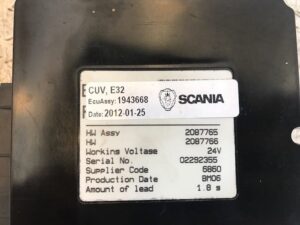 Calculator scania cuv e32 ecuassy 1943668 1943618