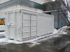 Container Abroll pentru Depozitare Materiale - Alb