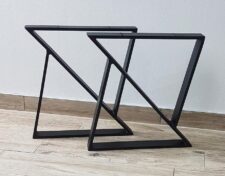 Picioare din metal pentru masă - Design geometric abstract